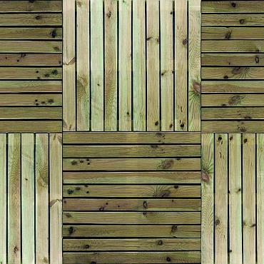Tuintegel Den Helder grenen groen geïmpregneerd 100 x 100 cm