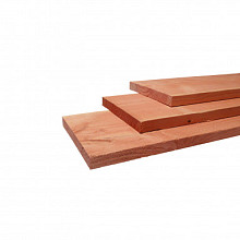 Douglas fijnbezaagde plank 1,5 x 14 x 180 cm, onbehandeld.